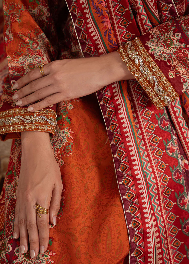 Veloure by Gulaal Embroidered Silk Suits Unstitched 3 Piece GL25VU GS - 07 Rustic Regalia - Festive Collection