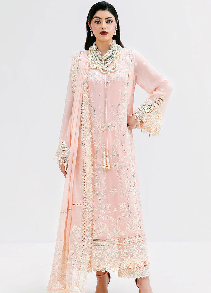 Luxe Serene by Imrozia Premium Pret Embroidered Georgette 3 Piece Suit S-1088 Blush