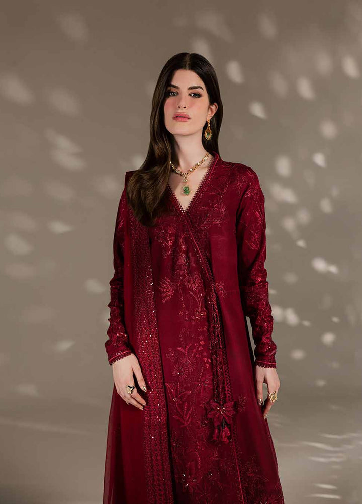 The Silk by Nureh Unstitched Embroidered Premium Silk 3 Piece Suit NU26USF S-32 - Festive Collection