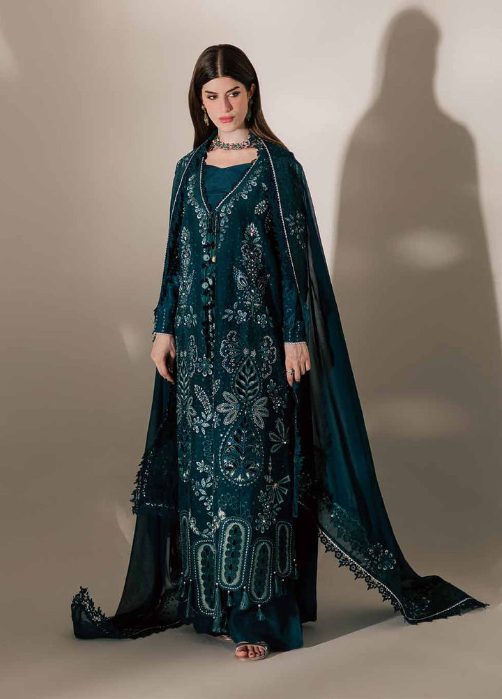 The Silk by Nureh Unstitched Embroidered Premium Silk 3 Piece Suit NU26USF S-33 - Festive Collection