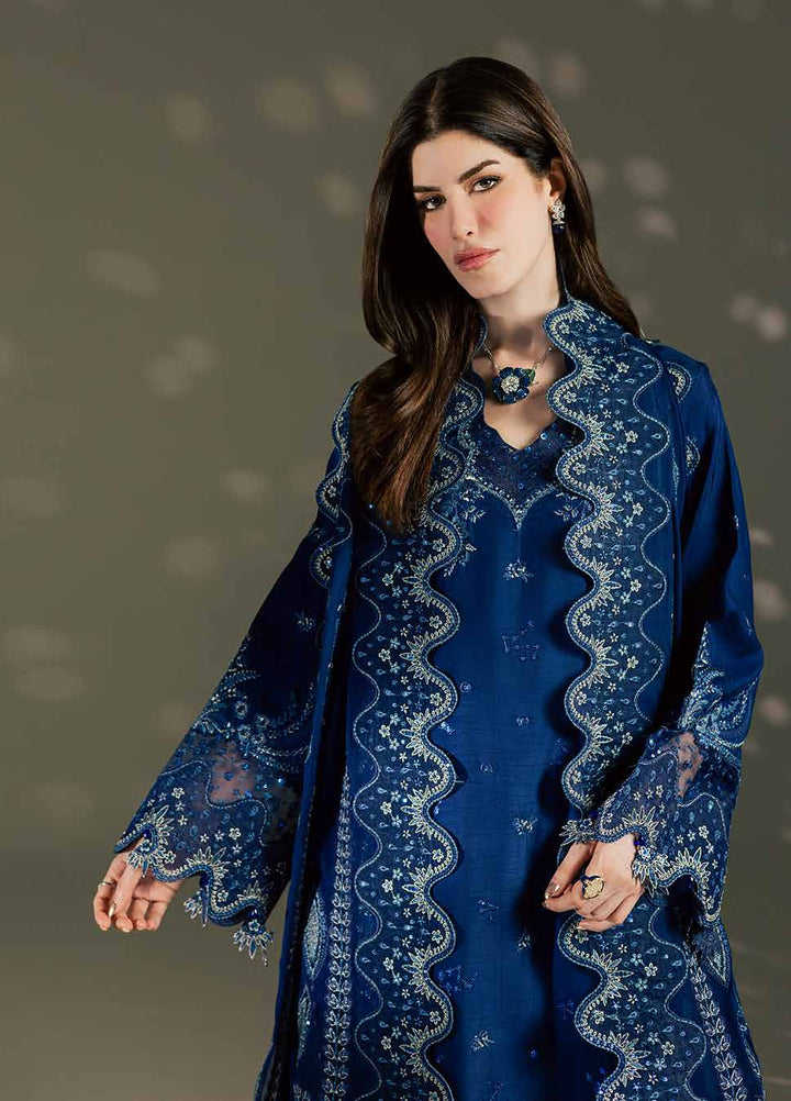 The Silk by Nureh Unstitched Embroidered Premium Silk 3 Piece Suit NU26USF S-34 - Festive Collection