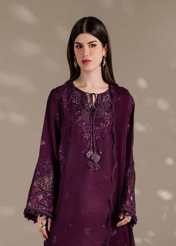 The Silk by Nureh Unstitched Embroidered Premium Silk 3 Piece Suit NU26USF S-36 - Festive Collection