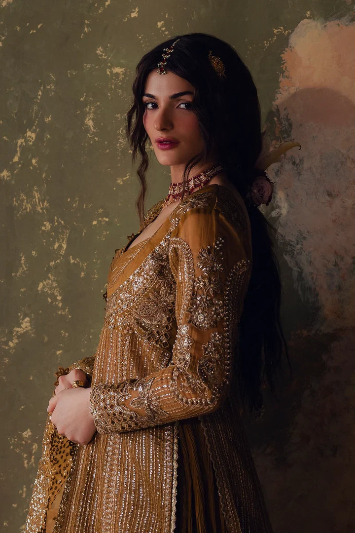 Jahan Ara by Zarposh Unstitched Embroidered Organza 3 Piece Suit ZP26UWJ AREZOO - Wedding Collection