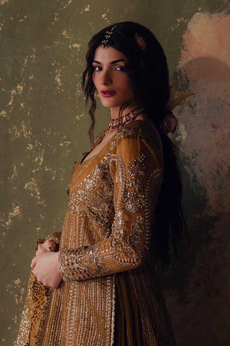 Jahan Ara by Zarposh Unstitched Embroidered Organza 3 Piece Suit ZP26UWJ AREZOO - Wedding Collection