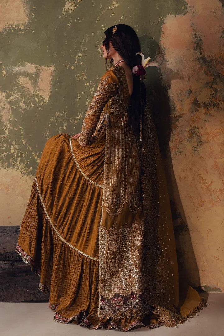 Jahan Ara by Zarposh Unstitched Embroidered Organza 3 Piece Suit ZP26UWJ AREZOO - Wedding Collection