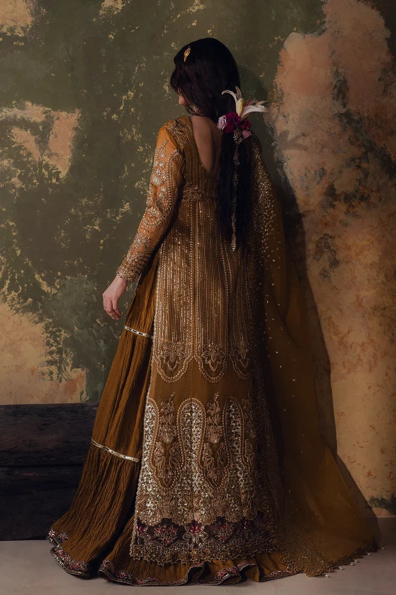 Jahan Ara by Zarposh Unstitched Embroidered Organza 3 Piece Suit ZP26UWJ AREZOO - Wedding Collection