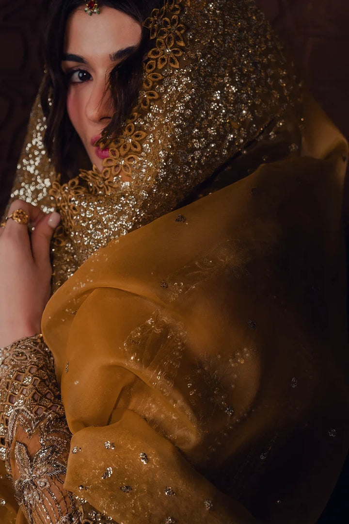 Jahan Ara by Zarposh Unstitched Embroidered Organza 3 Piece Suit ZP26UWJ AREZOO - Wedding Collection