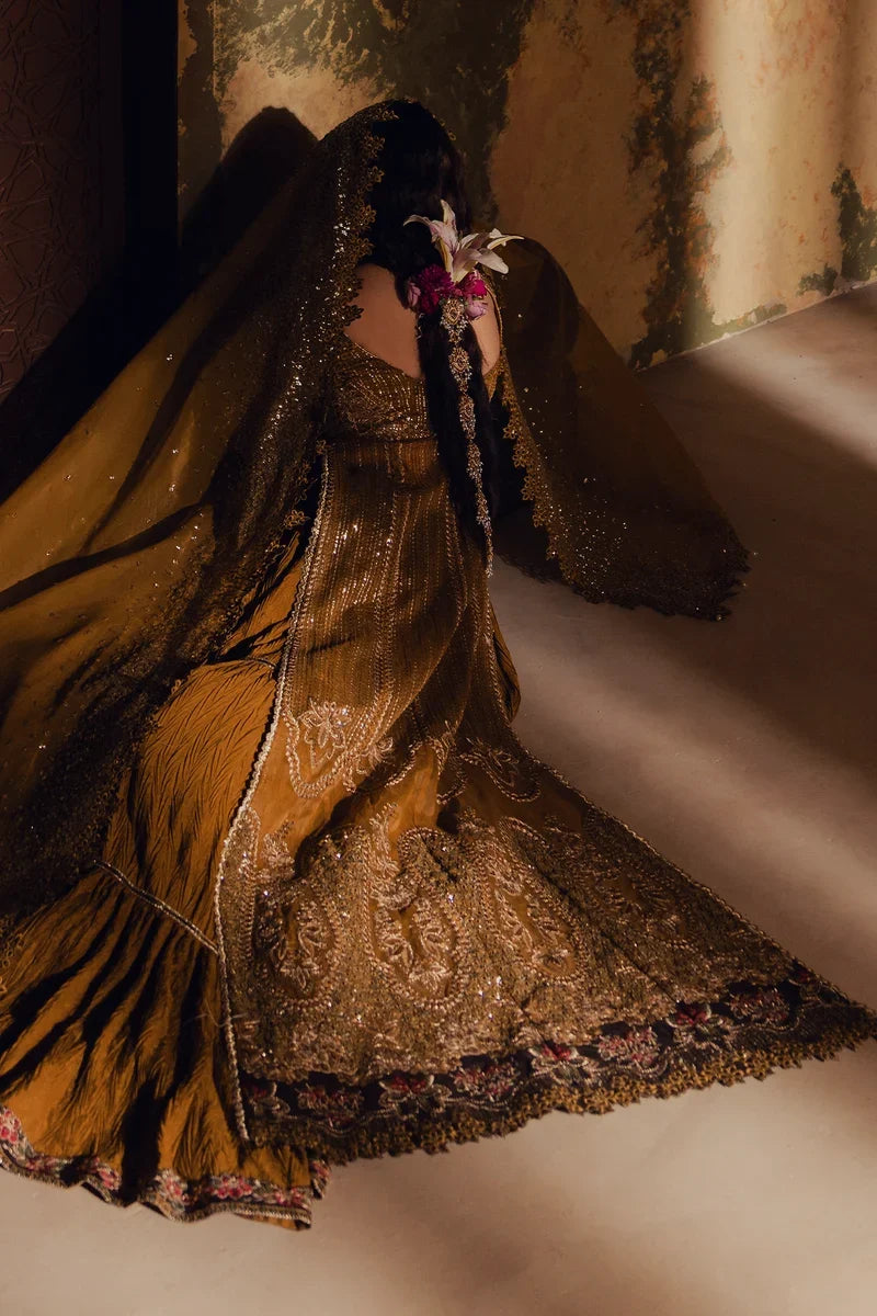 Jahan Ara by Zarposh Unstitched Embroidered Organza 3 Piece Suit ZP26UWJ AREZOO - Wedding Collection