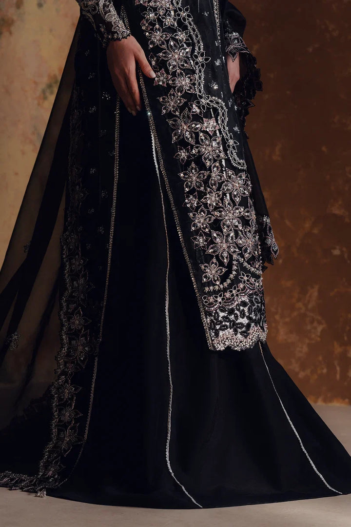 Jahan Ara by Zarposh Unstitched Embroidered Organza 3 Piece Suit ZP26UWJ NAYAB - Wedding Collection