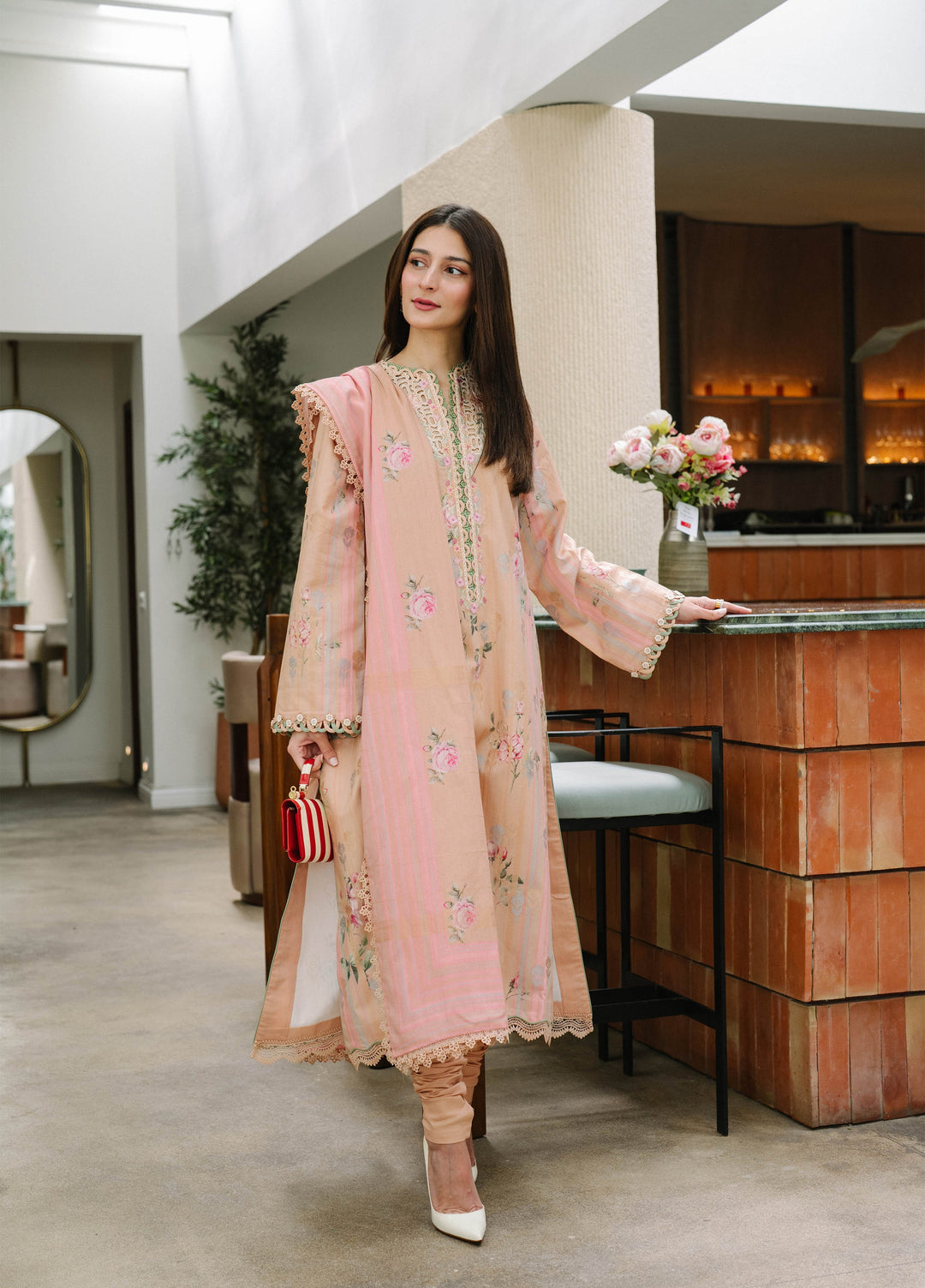 Sable Vogue Women Unstitched Printed Zari jacquard 3 Piece Suit SCUS-02-26 Mehr - Casual Collection