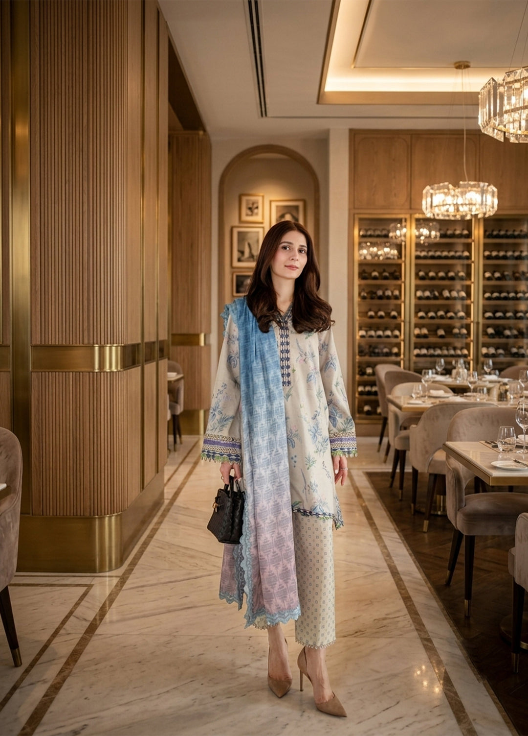 Sable Vogue Women Unstitched Printed Cambric 3 Piece Suit SCUS-03-26 Safa - Casual Collection