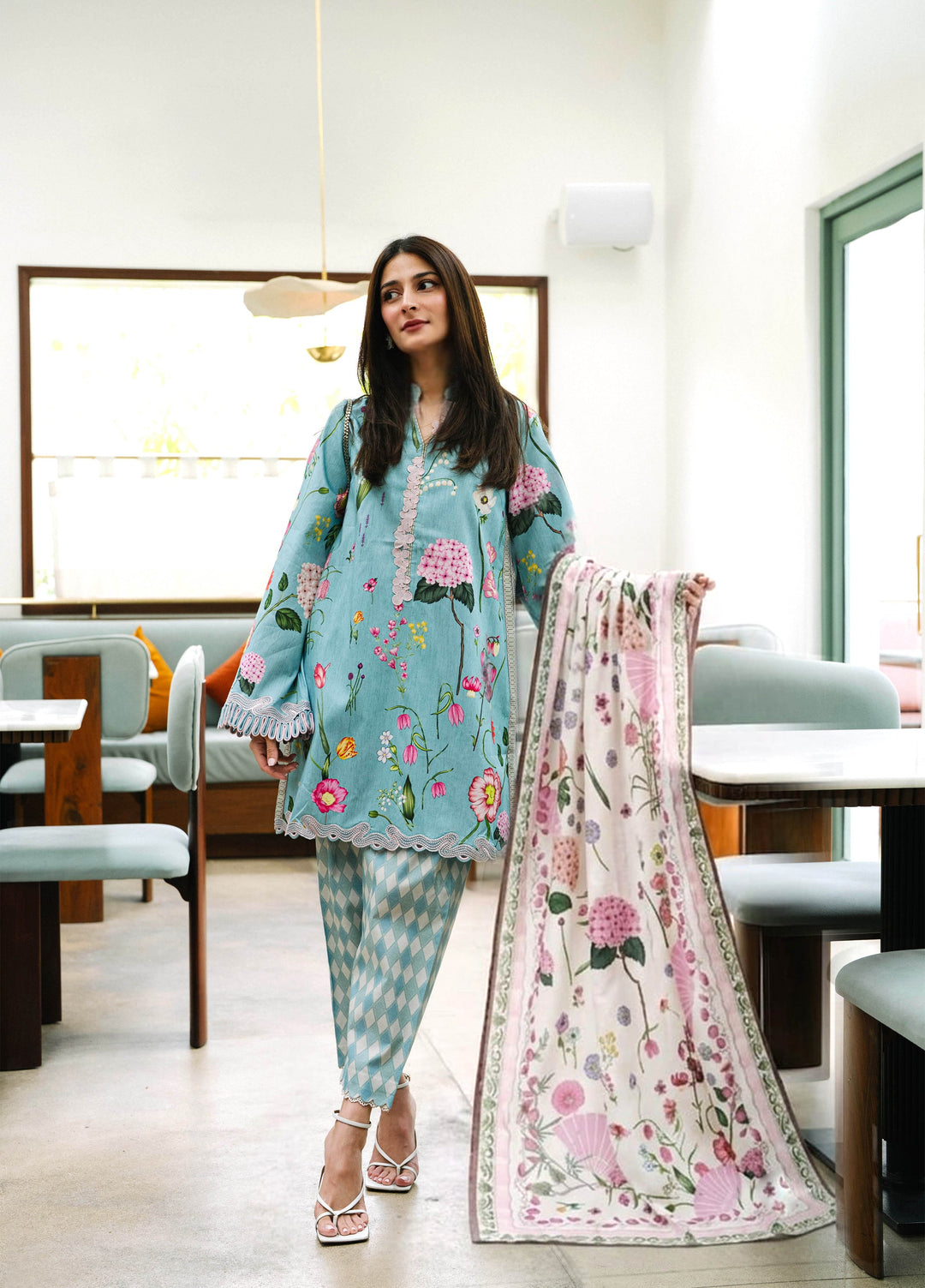 Sable Vogue Women Unstitched Printed Cambric 3 Piece Suit SCUS-06-26 Noor - Casual Collection