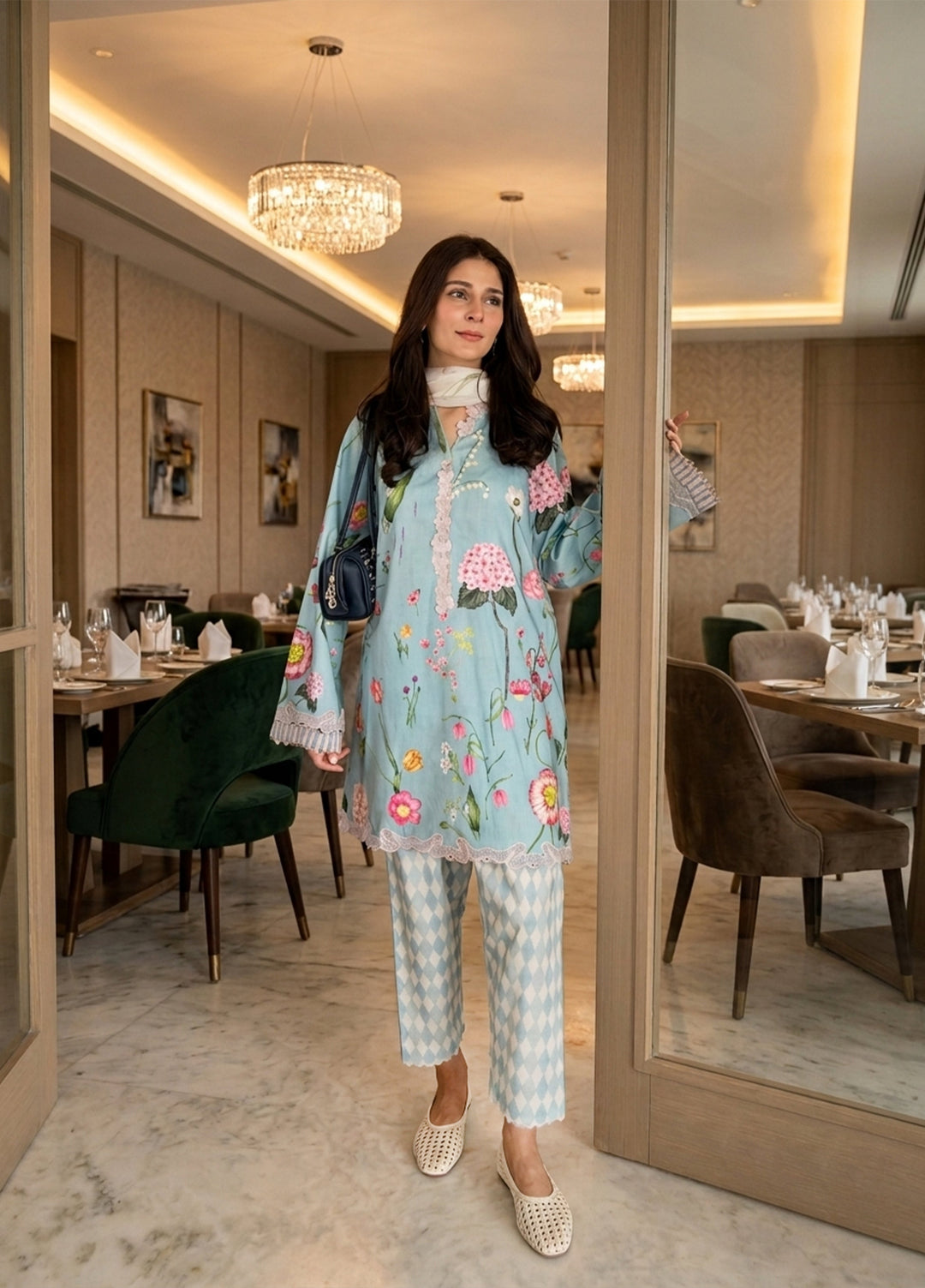 Sable Vogue Women Unstitched Printed Cambric 3 Piece Suit SCUS-06-26 Noor - Casual Collection