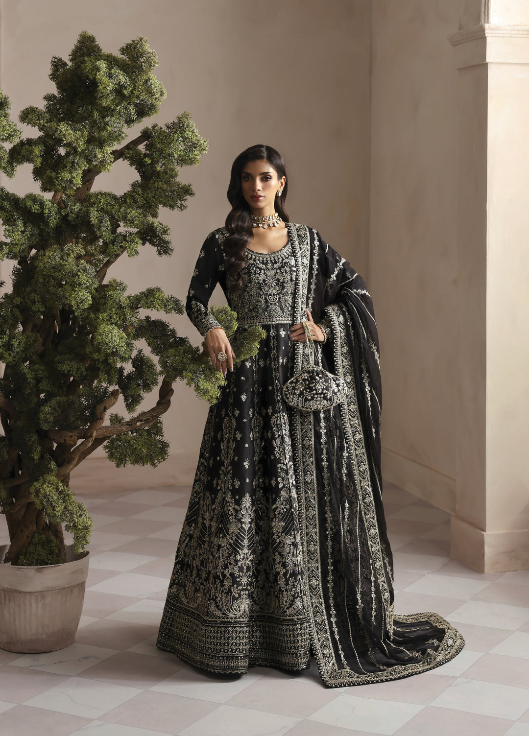 Serica by Gulaal Unstitched Raw Silk Embroidered Suits 3 Piece GL25URC D-SD09-Sorelia - Festive Collection