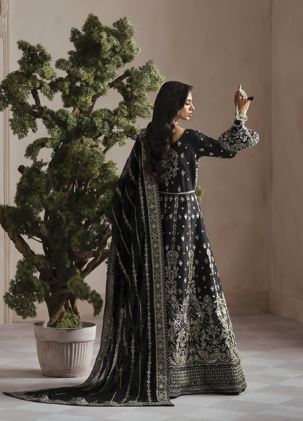 Serica by Gulaal Unstitched Raw Silk Embroidered Suits 3 Piece GL25URC D-SD09-Sorelia - Festive Collection
