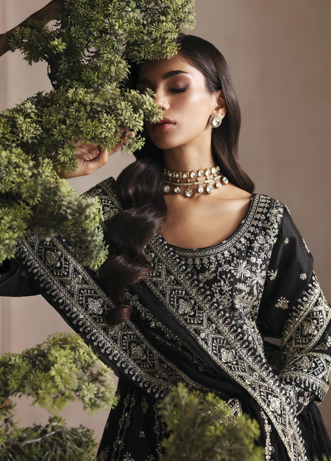 Serica by Gulaal Unstitched Raw Silk Embroidered Suits 3 Piece GL25URC D-SD09-Sorelia - Festive Collection