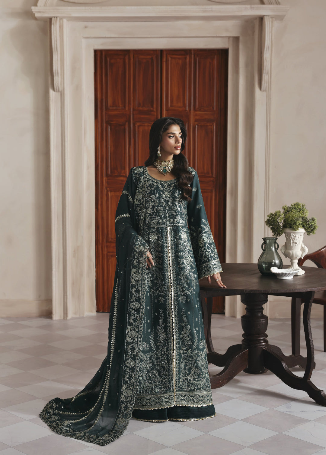 Serica by Gulaal Unstitched Raw Silk Embroidered Suits 3 Piece GL25URC D-SD12 Seraphine - Festive Collection