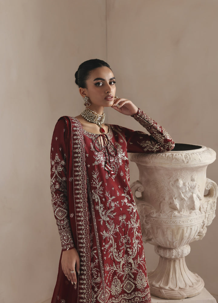 Serica by Gulaal Unstitched Raw Silk Embroidered Suits 3 Piece GL25URC D-SD16 Seryne - Winter Collection