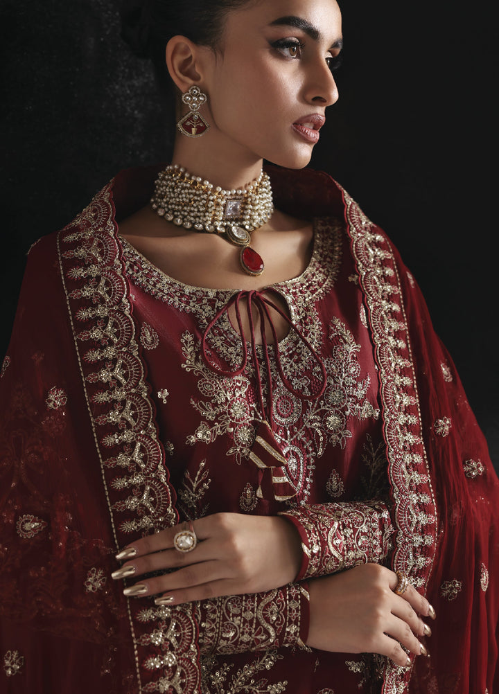 Serica by Gulaal Unstitched Raw Silk Embroidered Suits 3 Piece GL25URC D-SD16 Seryne - Winter Collection