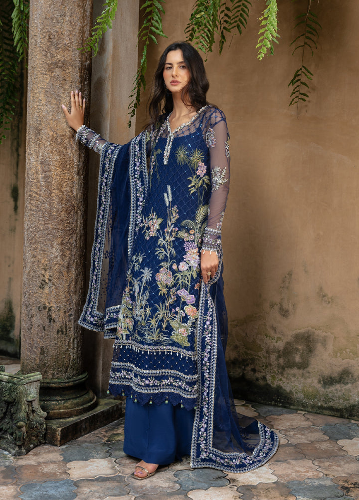 Lavie Haute by Esmel Unstitched Wedding Embroidered Net Suits 3 Piece EML25WU D-102 Seraine - Wedding Collection