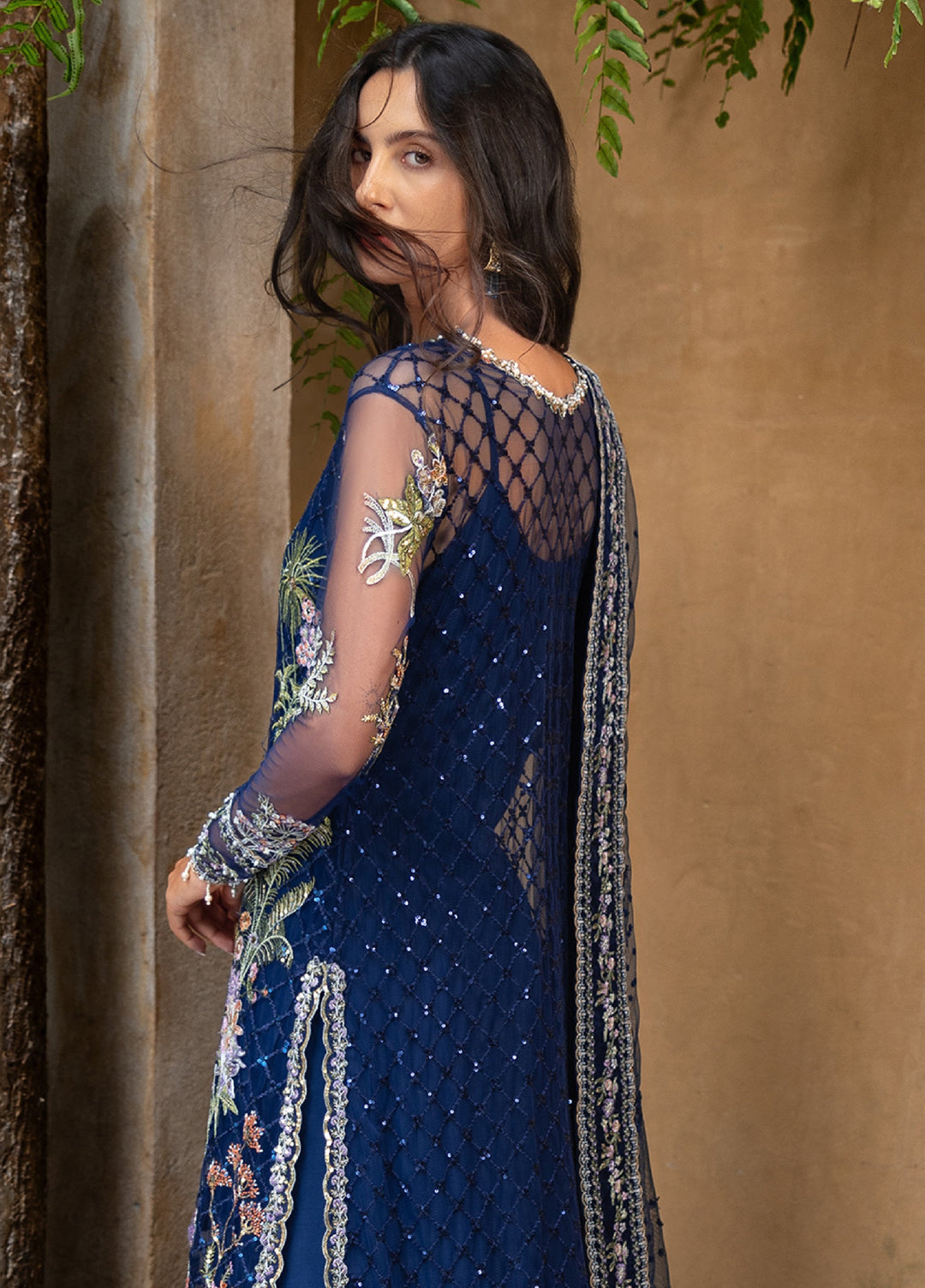 Lavie Haute by Esmel Unstitched Wedding Embroidered Net Suits 3 Piece EML25WU D-102 Seraine - Wedding Collection