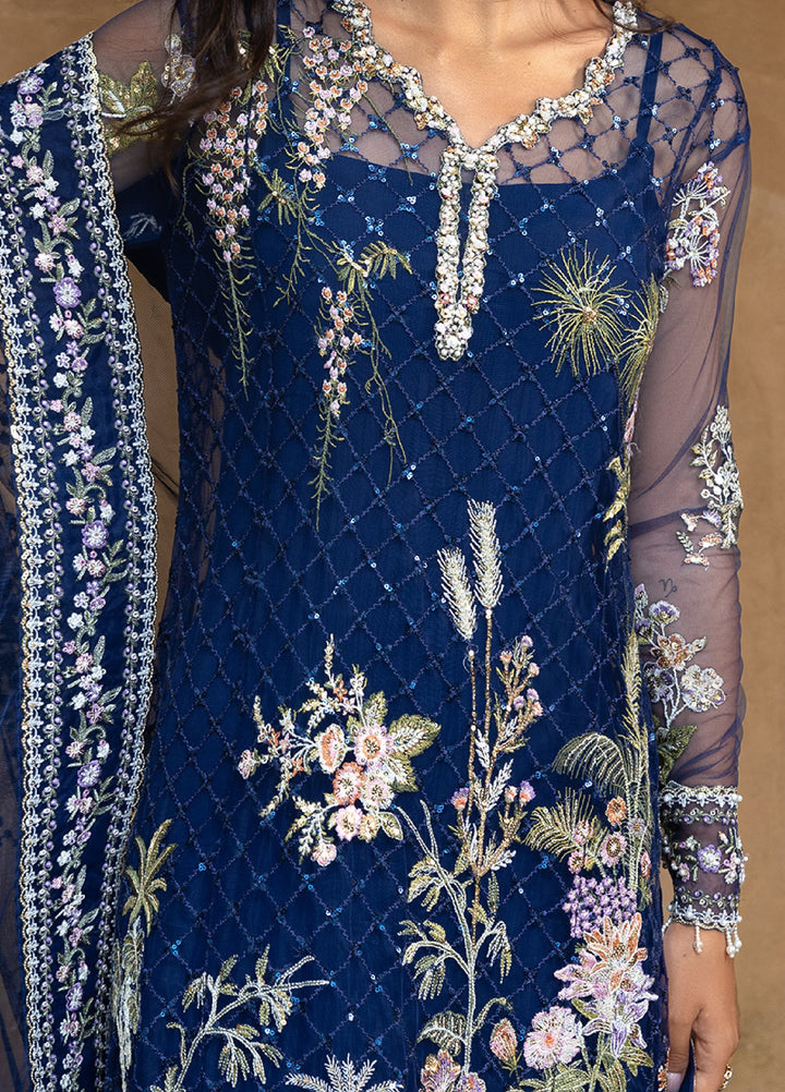 Lavie Haute by Esmel Unstitched Wedding Embroidered Net Suits 3 Piece EML25WU D-102 Seraine - Wedding Collection