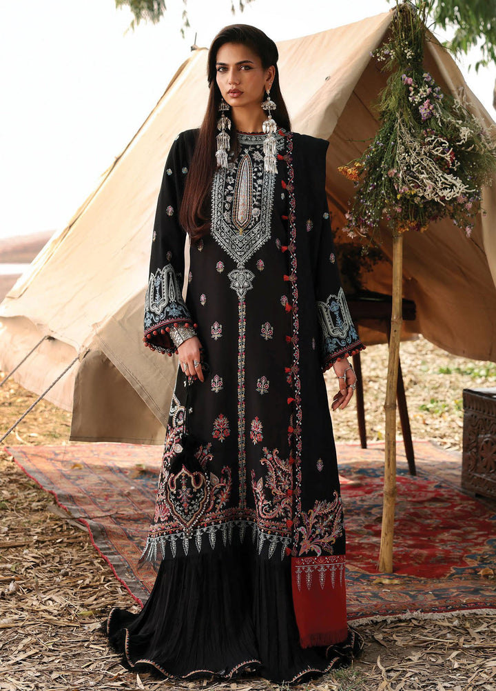 Siraa By Sadaf Fawad Khan Embroidered Marina Suits Unstitched 3 Piece SDF25SW SFK-D2 CHANDNI - Winter Collection