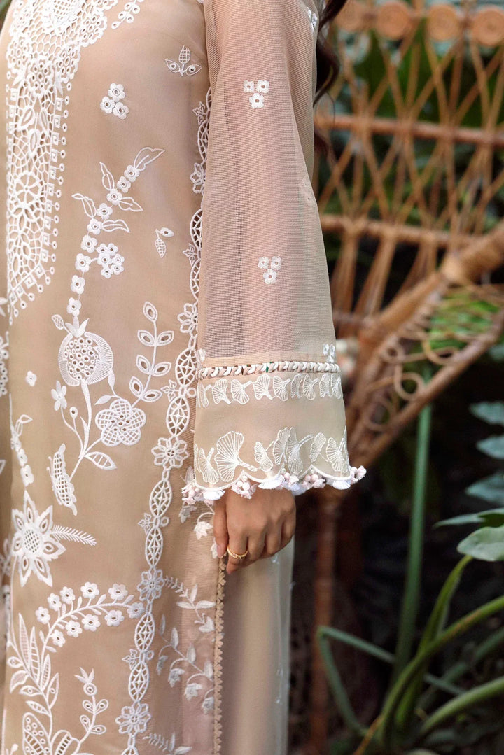 Sable Vogue Luxury Formals Unstitched Embroidered Swiss Voile 4 Piece Suit SL-01-26-V1 - Festive Collecion