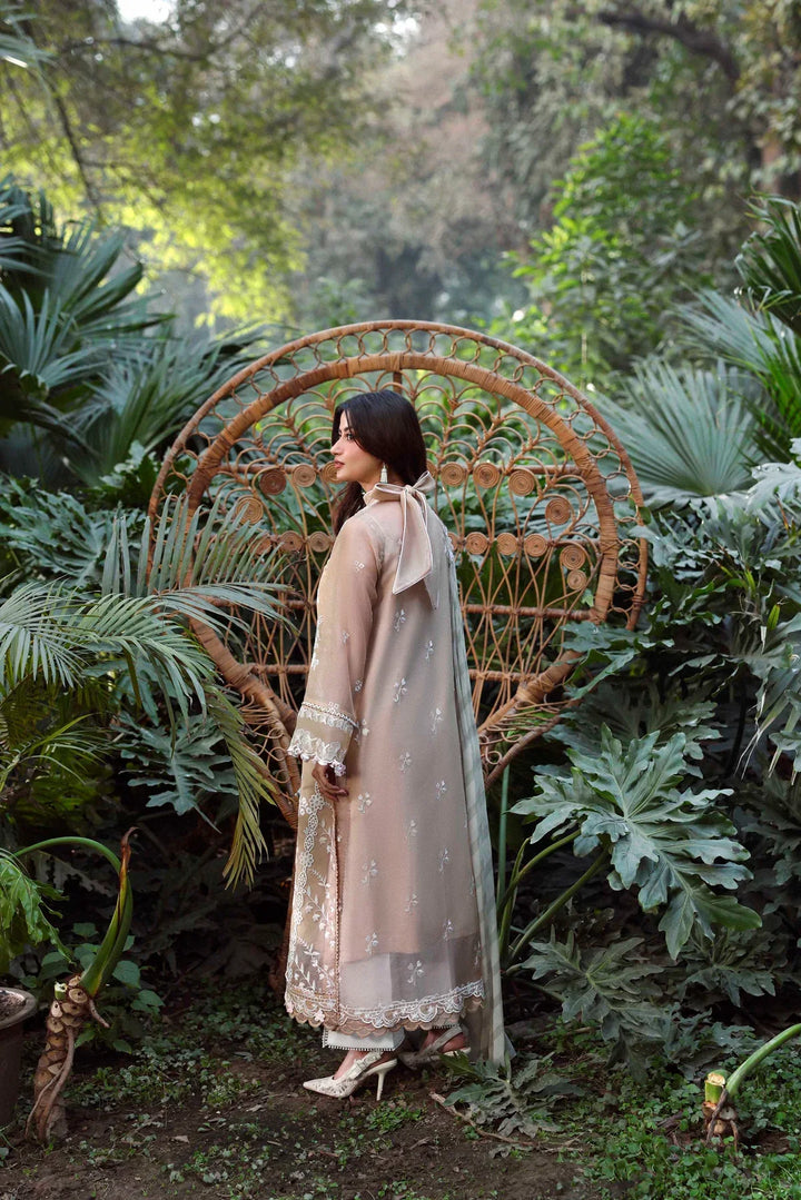 Sable Vogue Luxury Formals Unstitched Embroidered Swiss Voile 4 Piece Suit SL-01-26-V1 - Festive Collecion