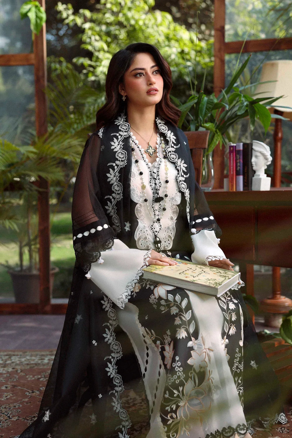 Sable Vogue Unstitched Embroidered Swiss Voile 3 Piece Suit SV26UL SL-05-26 - Summer Collection