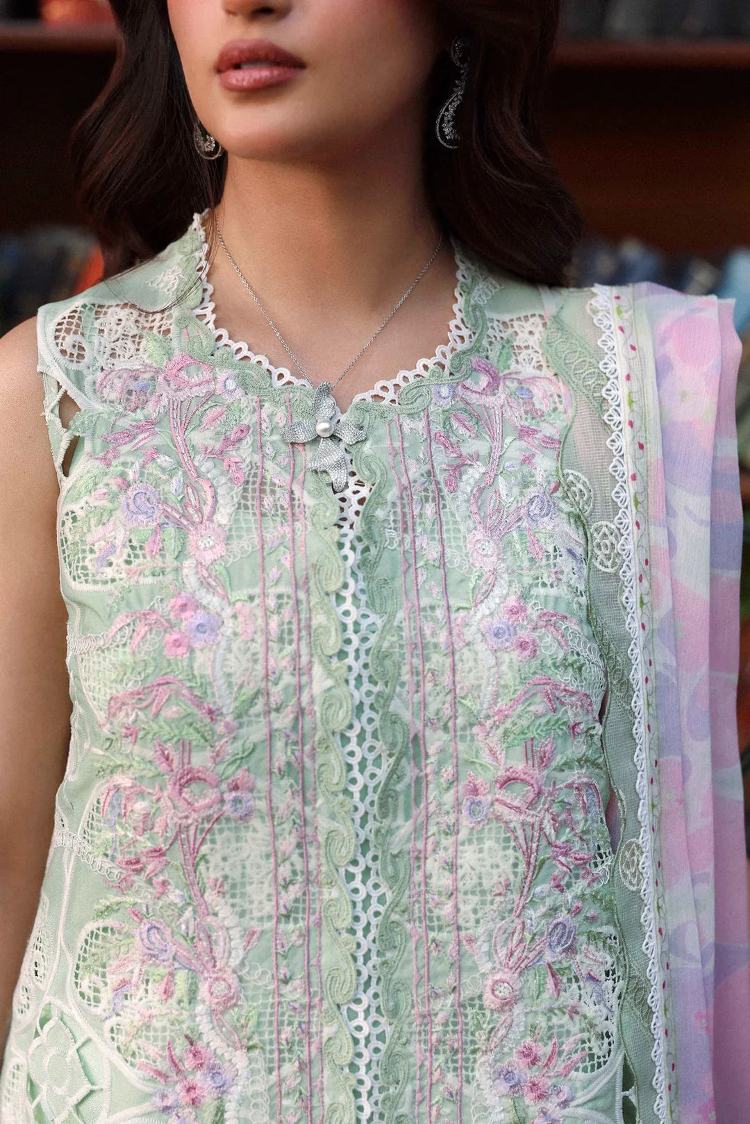 Sable Vogue Unstitched Embroidered Swiss Voile 3 Piece Suit SV26UL SL-06-26 - Summer Collection
