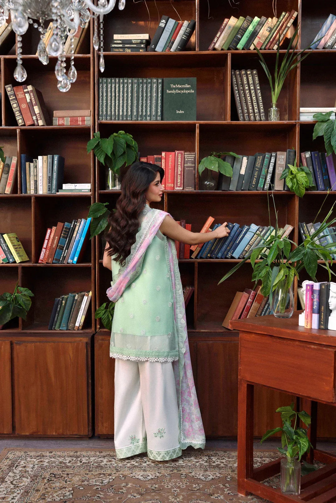 Sable Vogue Luxury Formals Unstitched Embroidered Swiss Voile 4 Piece Suit SL-06-26-V1 - Festive Collecion