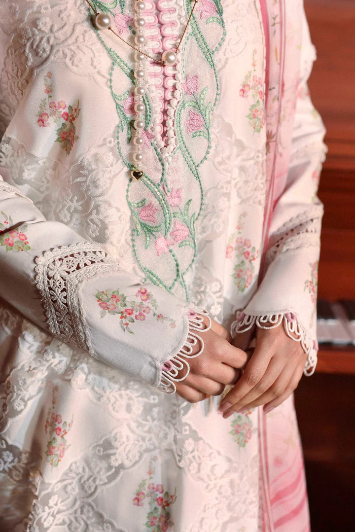 Sable Vogue Unstitched Embroidered Swiss Voile 3 Piece Suit SV26UL SL-07-26 - Summer Collection