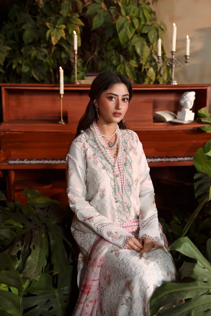 Sable Vogue Unstitched Embroidered Swiss Voile 3 Piece Suit SV26UL SL-07-26 - Summer Collection