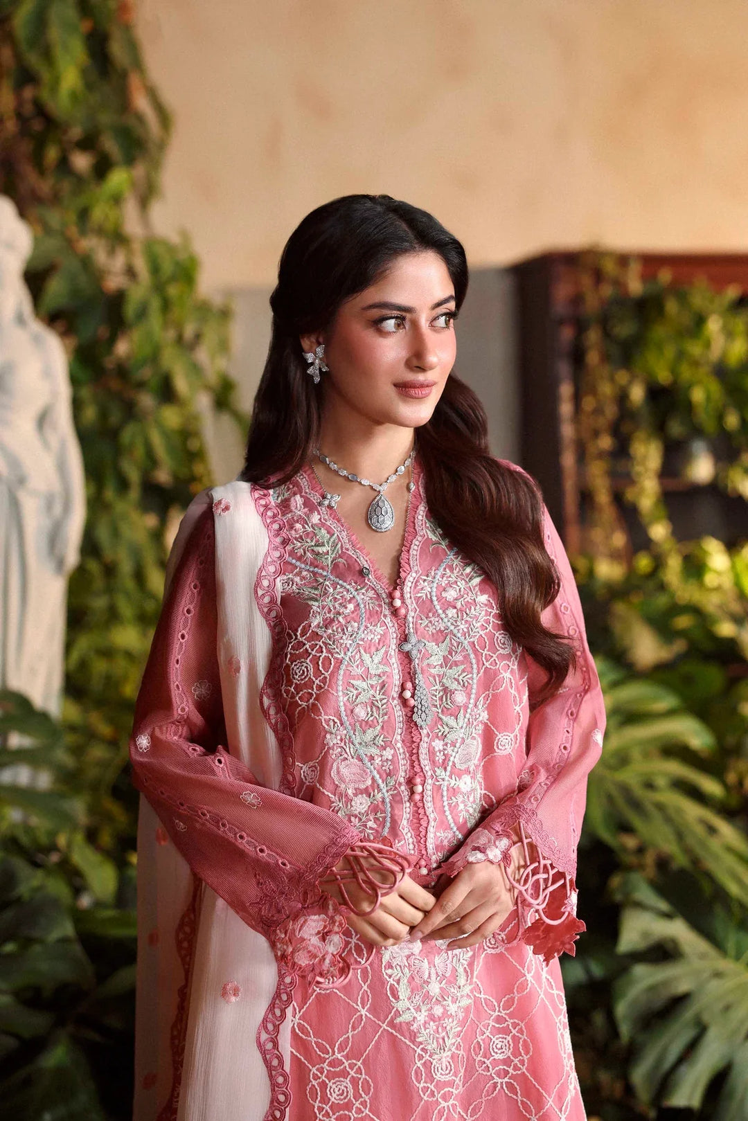 Sable Vogue Unstitched Embroidered Swiss Voile 3 Piece Suit SV26UL SL-08-26 - Summer Collection
