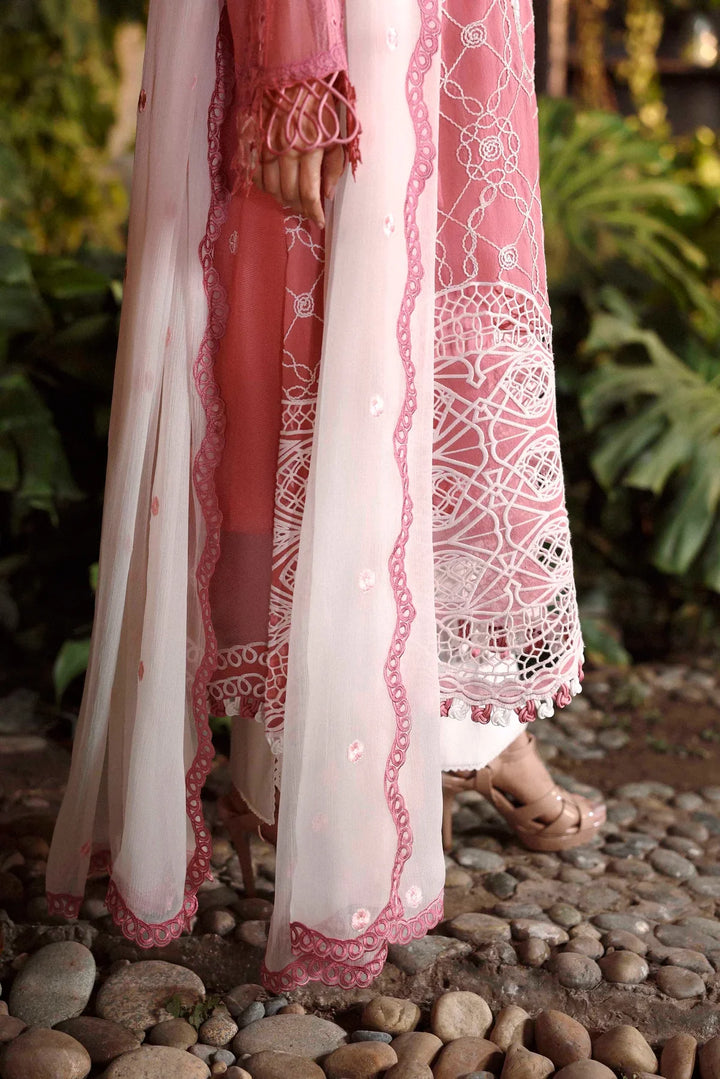 Sable Vogue Luxury Formals Unstitched Embroidered Swiss Voile 4 Piece Suit SL-08-26-V1 - Festive Collecion