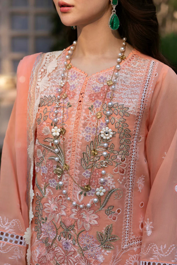 Sable Vogue Unstitched Embroidered Swiss Lawn 3 Piece Suit SV26UL SL-10-25 - Summer Collection