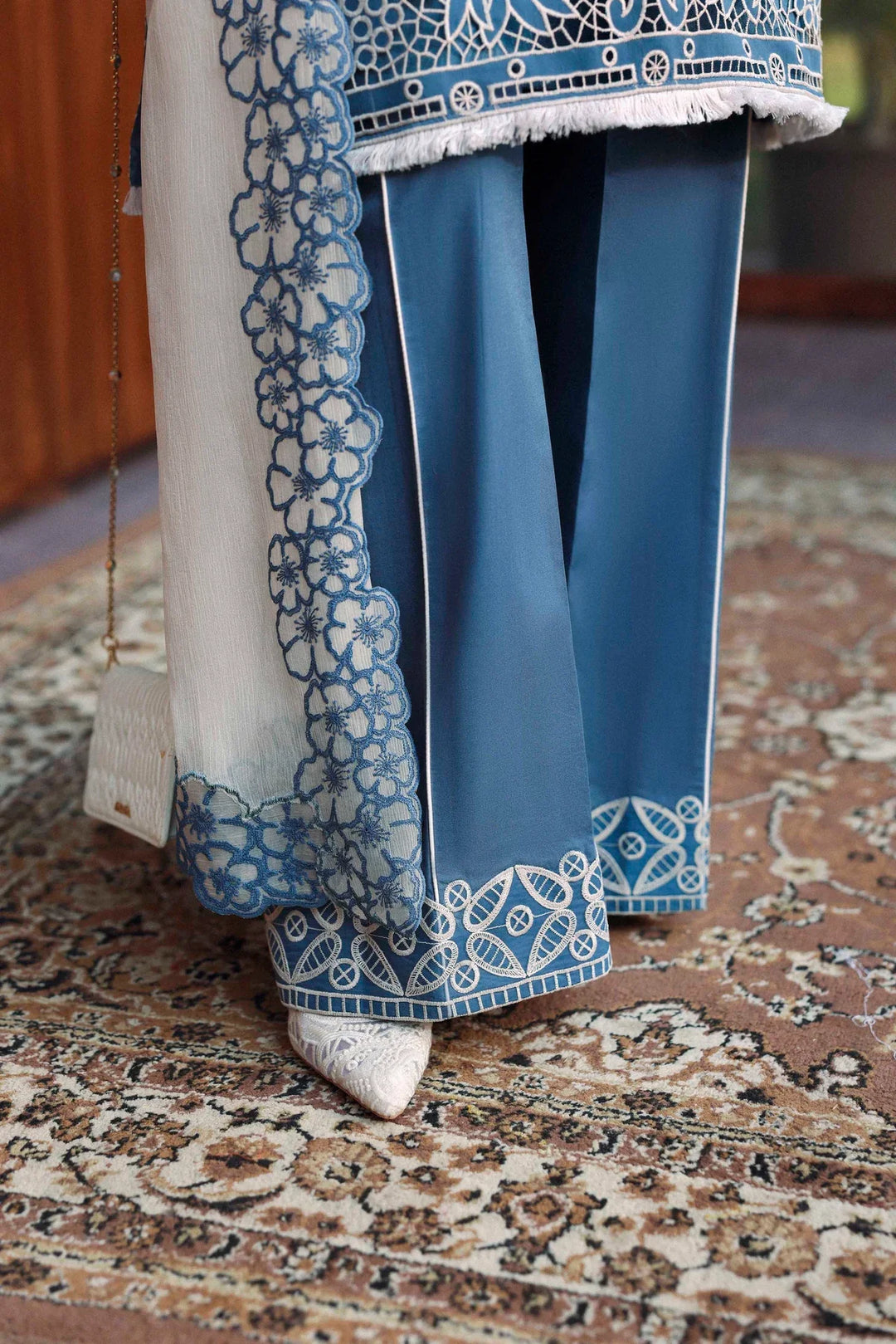 Sable Vogue Unstitched Embroidered Swiss Voile 3 Piece Suit SV26UL SL-10-26 - Summer Collection