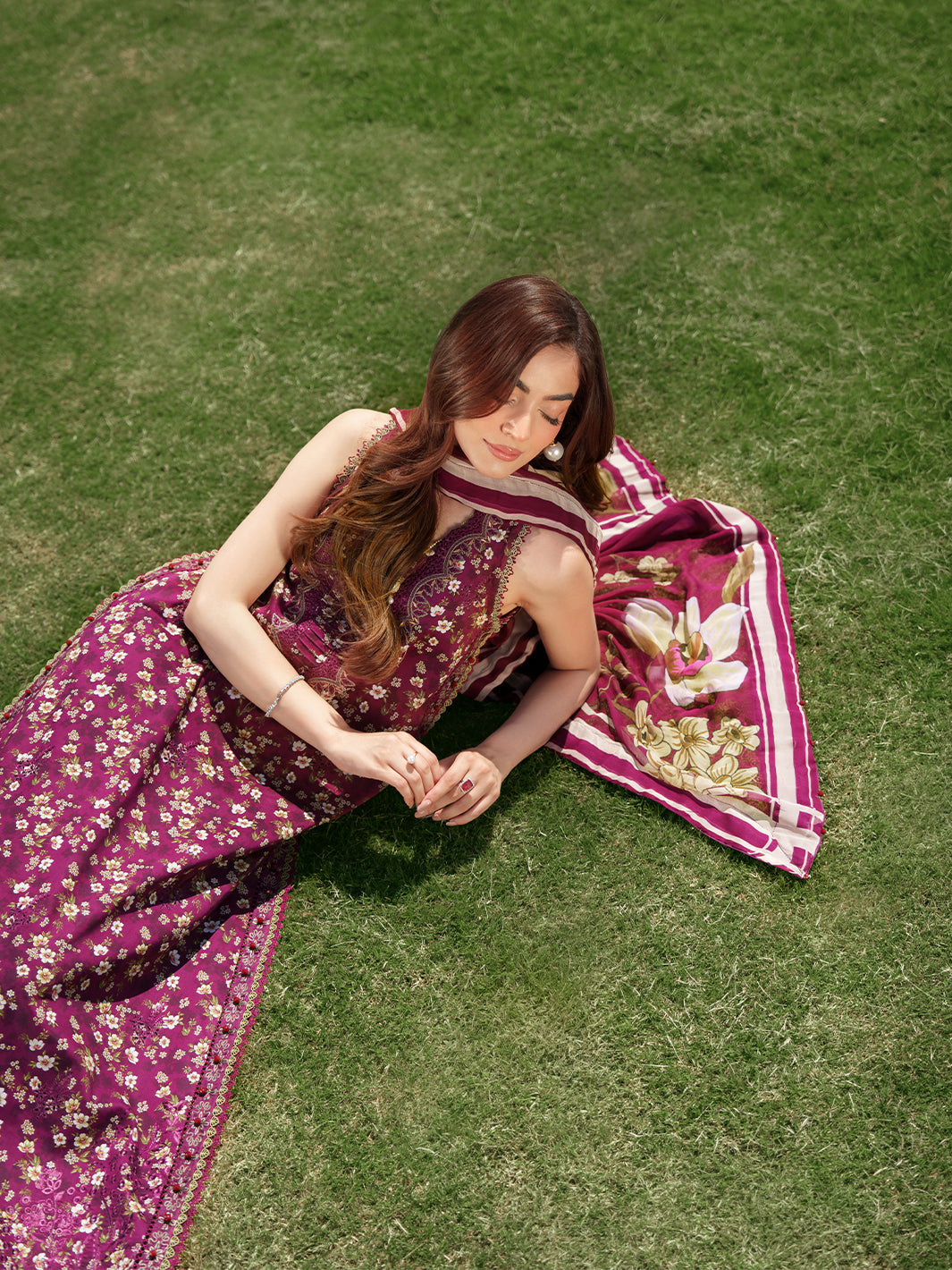 Sunset Muse by Izel Unstitched Embroidered Lawn 3 Piece Suit Solia - Eid Collection