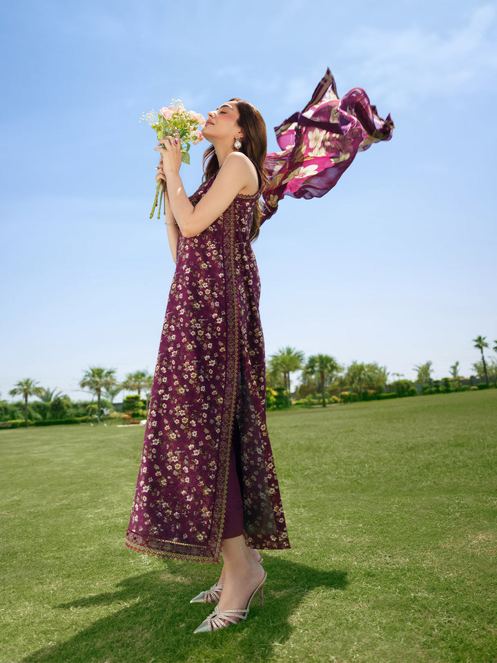 Sunset Muse by Izel Unstitched Embroidered Lawn 3 Piece Suit Solia - Eid Collection