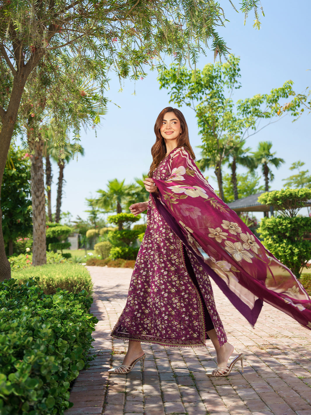 Sunset Muse by Izel Unstitched Embroidered Lawn 3 Piece Suit Solia - Eid Collection