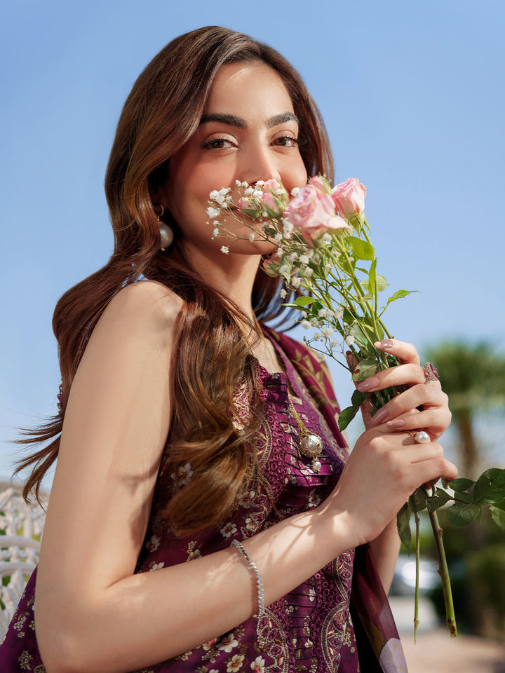 Sunset Muse by Izel Unstitched Embroidered Lawn 3 Piece Suit Solia - Eid Collection