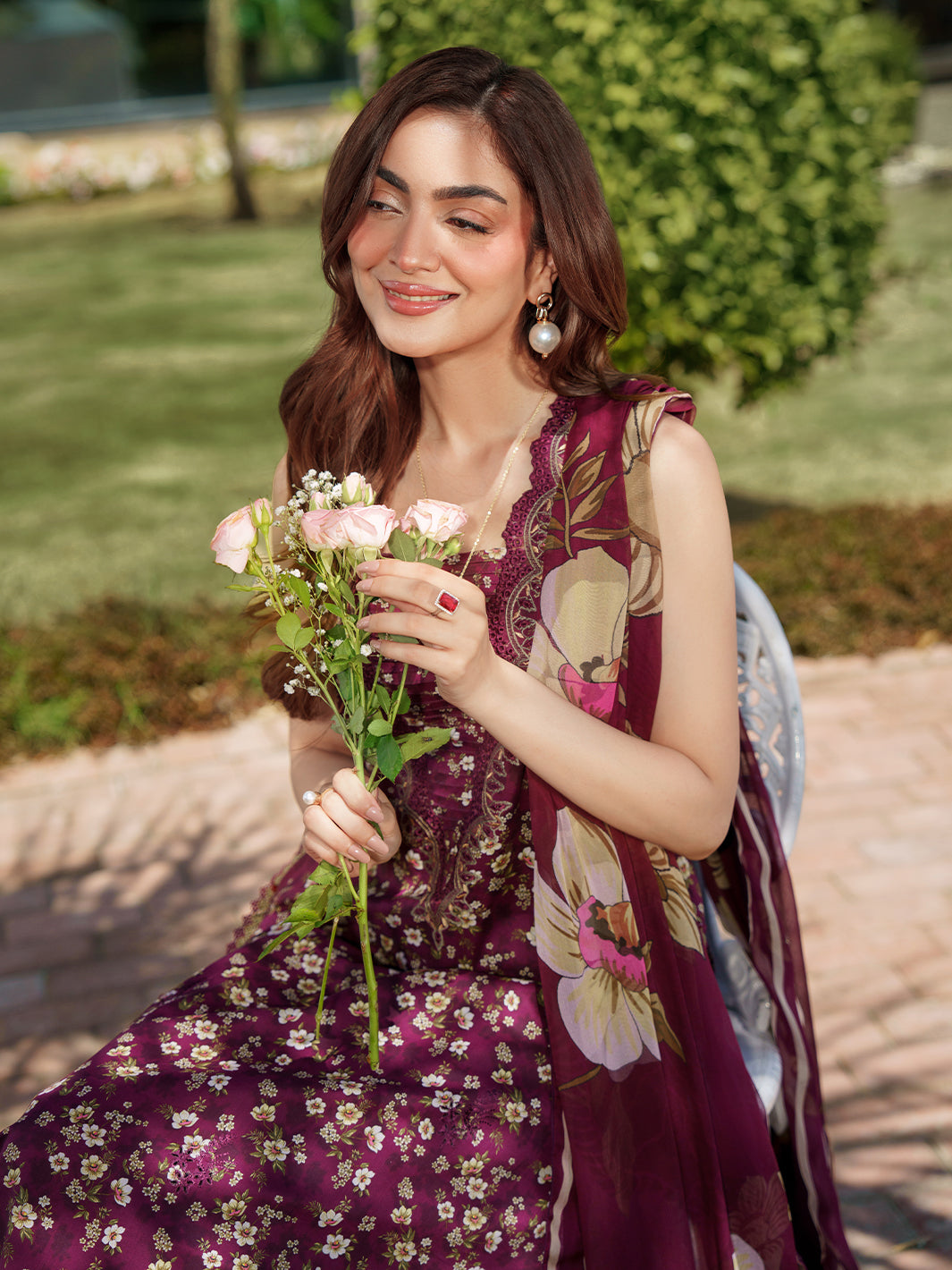 Sunset Muse by Izel Unstitched Embroidered Lawn 3 Piece Suit Solia - Eid Collection