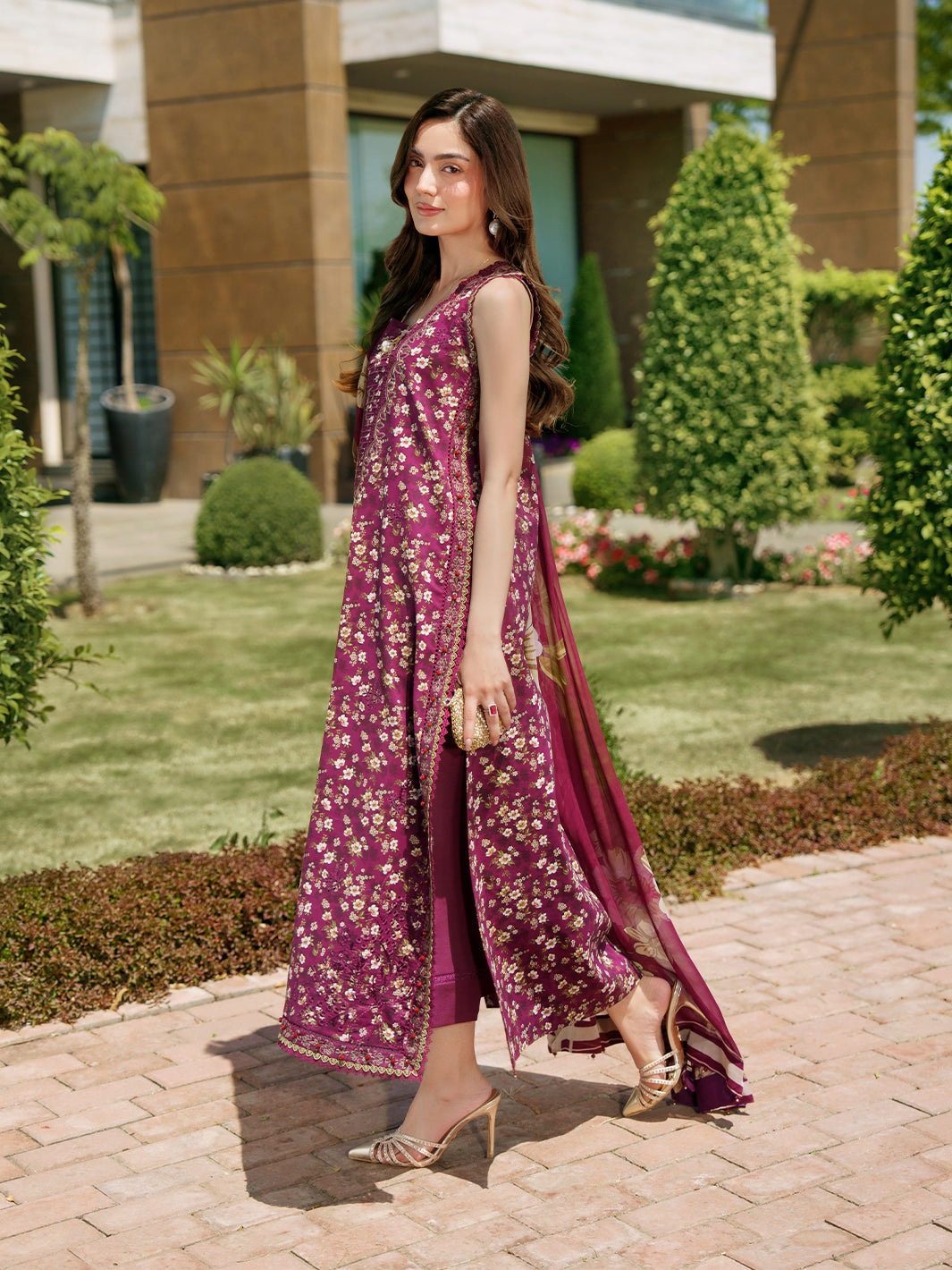 Sunset Muse by Izel Unstitched Embroidered Lawn 3 Piece Suit Solia - Eid Collection