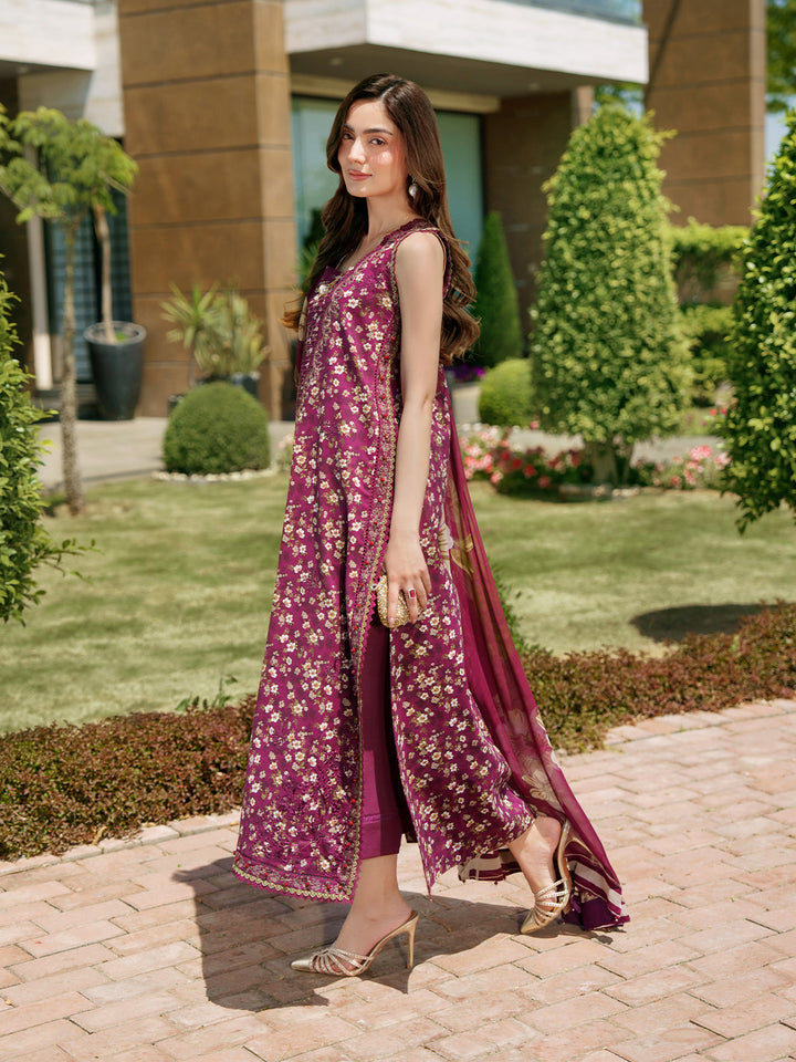 Sunset Muse by Izel Unstitched Embroidered Lawn 3 Piece Suit Solia - Eid Collection