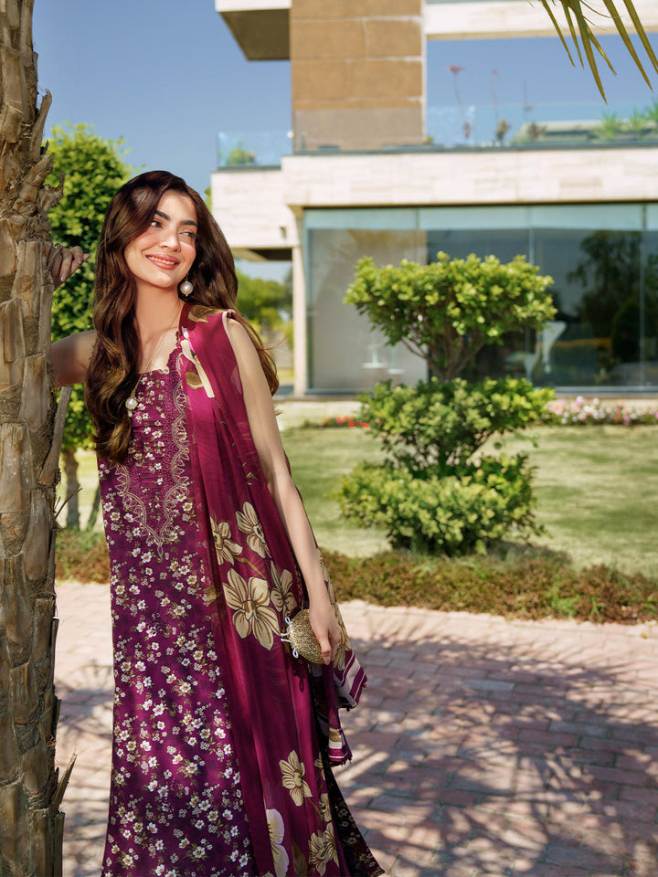 Sunset Muse by Izel Unstitched Embroidered Lawn 3 Piece Suit Solia - Eid Collection