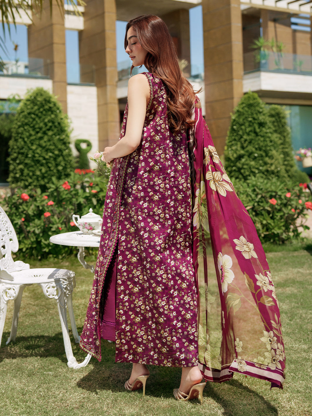 Sunset Muse by Izel Unstitched Embroidered Lawn 3 Piece Suit Solia - Eid Collection