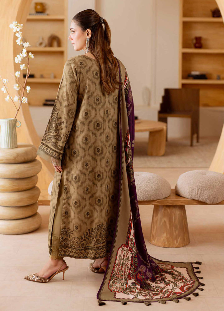 Signature Prints by Nureh Unstitched Printed Marina with wool shawl Suits 3 Piece NU25PW SP-184 - Winter Collection