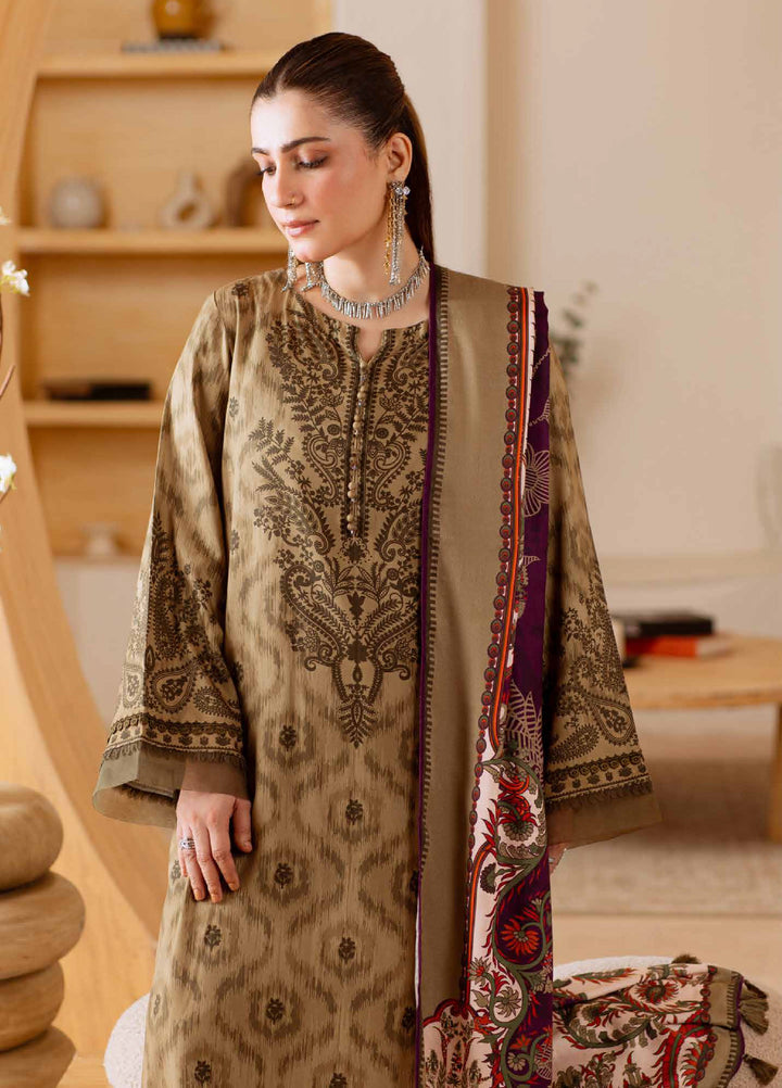 Signature Prints by Nureh Unstitched Printed Marina with wool shawl Suits 3 Piece NU25PW SP-184 - Winter Collection