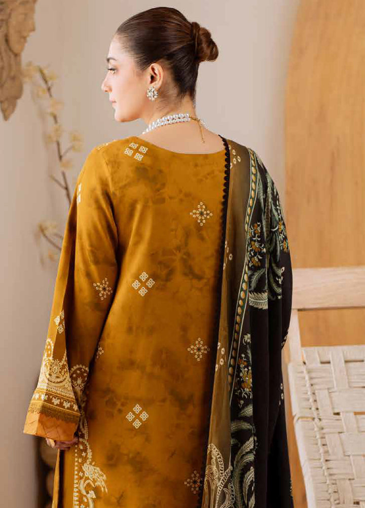 Signature Prints by Nureh Unstitched Printed Marina with wool shawl Suits 3 Piece NU25PW SP-185 - Winter Collection